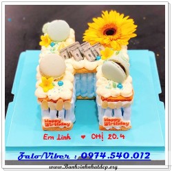 Mẫu Bánh Sinh Nhật Đẹp - A1104